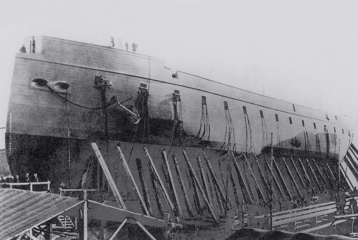 Date: December 1865. Location: Genoa, Italy. Event: Armored frigate Roma is ready to be launched on the 18th month of construction works at the Cantiere della Foce shipyard. She will be commissioned into the Italian Navy three and a half years later. Current status: Scrapped in