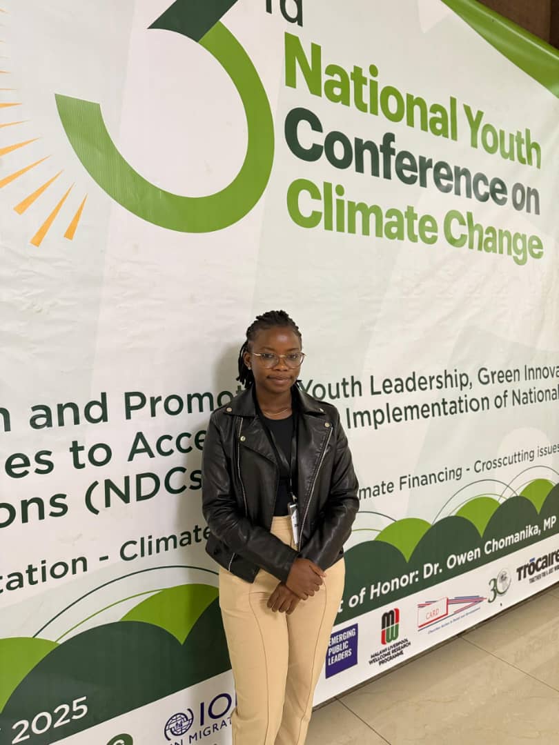 Margaret Chilinda represented Spatial Girls Network at the 3rd National Youth Conference on Climate Change, highlighting our mission to equip young women with geospatial tools for climate action in Malawi. 🌍✨

#YouthClimateLeaders #MalawiClimateAction #ClimateResilience