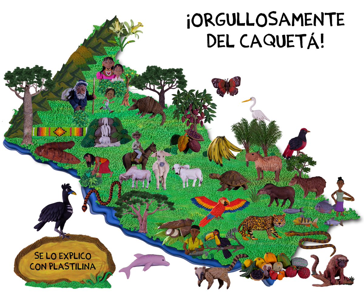 altereddie's tweet image. Seguimos con la serie de mapas de departamentos de Colombia y hoy le toca al departamento del Caquetá.
¿Desde qué lugar del Caquetá nos siguen? ¿Qué le agregamos o quitamos al mapa? ¿Qué lugares del Caquetá conocen?
Les aclaro que este es un primer bosquejo para irlo armando con…