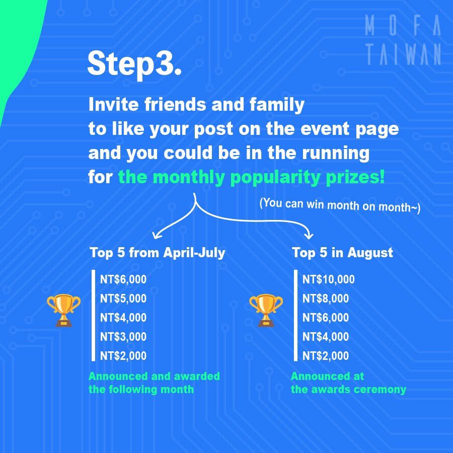 Taiwan_in_RSA's tweet image. 🚨Attention content creators!
#FindingTAIWAN International Short Film Contest 🏆
We’re inviting you to capture through the lens what #Taiwan means to you in your own way. Prize pool for the contest totals NT$1 million 💰
reurl.cc/XQVnY0