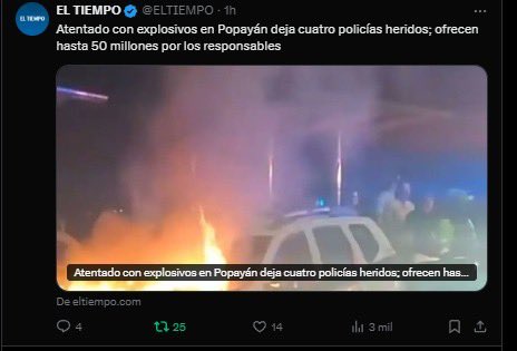 MariaFdaCabal's tweet image. En esto ha convertido Gustavo Petro a Colombia. El país cada día reporta secuestros, muertos, ataques contra menores de edad sin que al gobierno le importe porque lo suyo es defender bandidos.

Es esto lo que debemos superar en 2026, con una política de seguridad nacional con más…