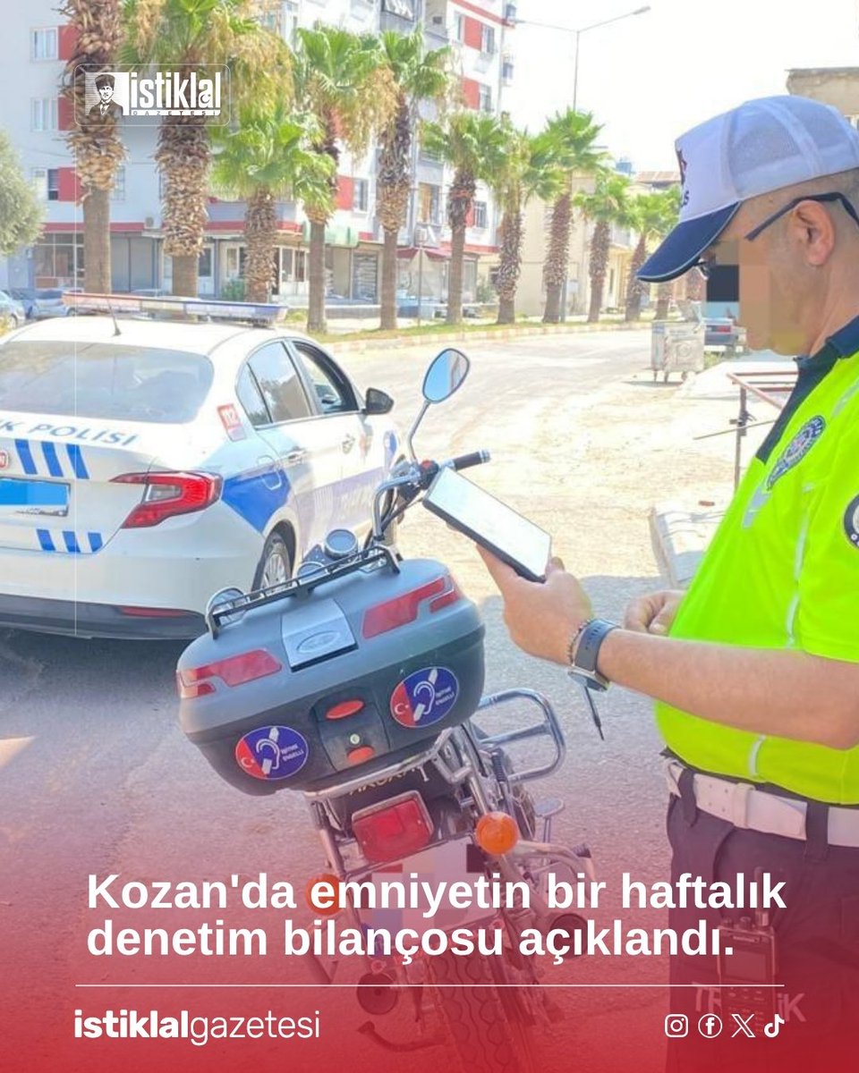 Kozan’da 21-28 Temmuz’da 72 noktada 330 polisle yapılan denetimlerde...👇👇👇

Ayrıntılar;👇👇👇 instagram.com/istiklal.gazet…