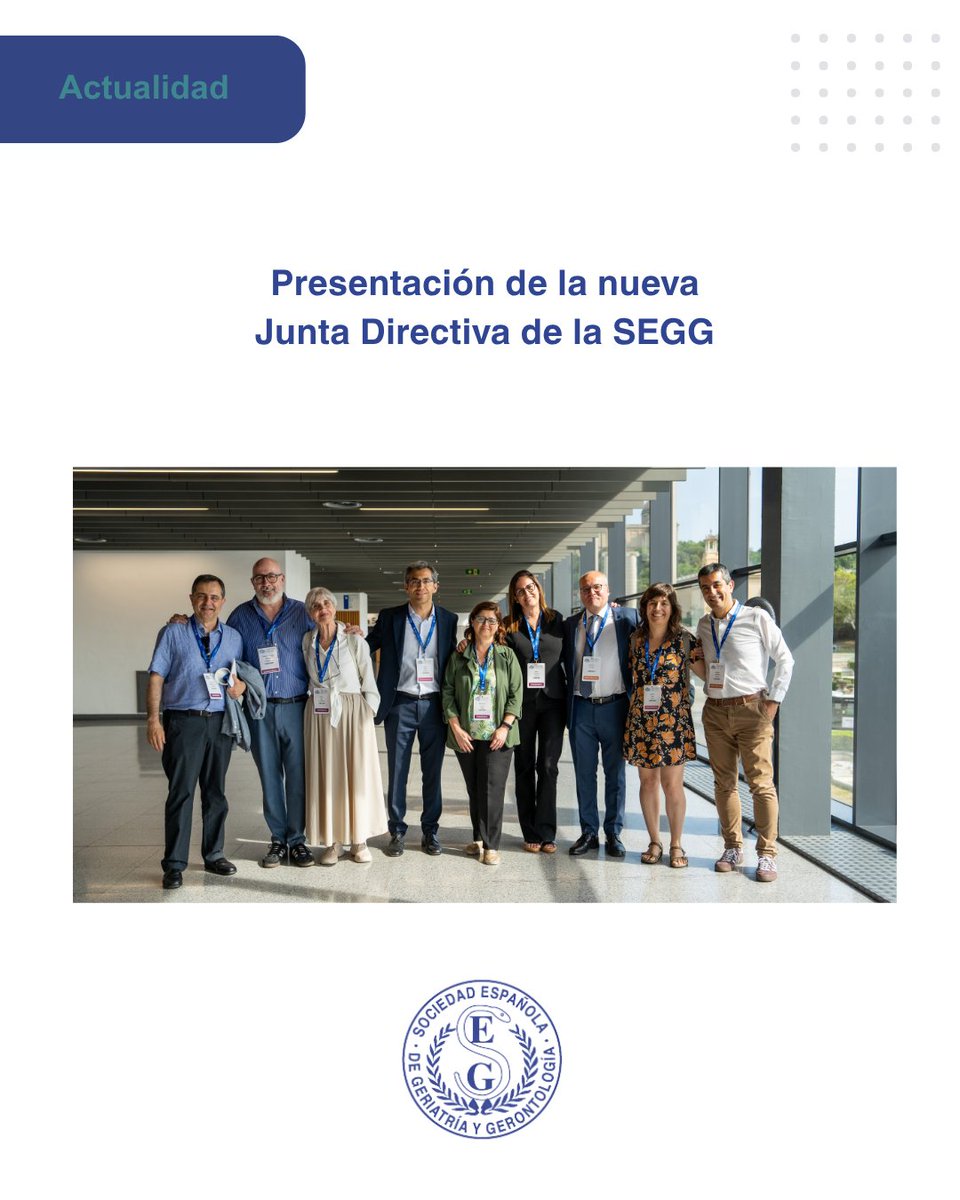 SEGG (@seggeriatria) on Twitter photo 👥 Presentamos la nueva Junta Directiva de la SEGG
Tras su elección en el marco del 65º Congreso Nacional en Barcelona, la nueva Junta estará al frente de la SEGG durante los próximos tres años, con el Dr. <a href="/Sabater71/">Paco Tarazona</a> como presidente.
👉🏻 Conoce más: segg.es/actualidad-seg… 👥 Presentamos la nueva Junta Directiva de la SEGG
Tras su elección en el marco del 65º Congreso Nacional en Barcelona, la nueva Junta estará al frente de la SEGG durante los próximos tres años, con el Dr. <a href="/Sabater71/">Paco Tarazona</a> como presidente.
👉🏻 Conoce más: segg.es/actualidad-seg…