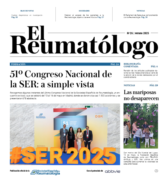 📢 ¡Ya está disponible el último número de la revista #ElReumatólogo!  

📰 Hacemos un repaso a todo lo vivido en el 51 Congreso Nacional, además de incluir interesantes artículos científicos como el papel de la aféresis en Reumatología o la microbiota y la artritis reumatoide.