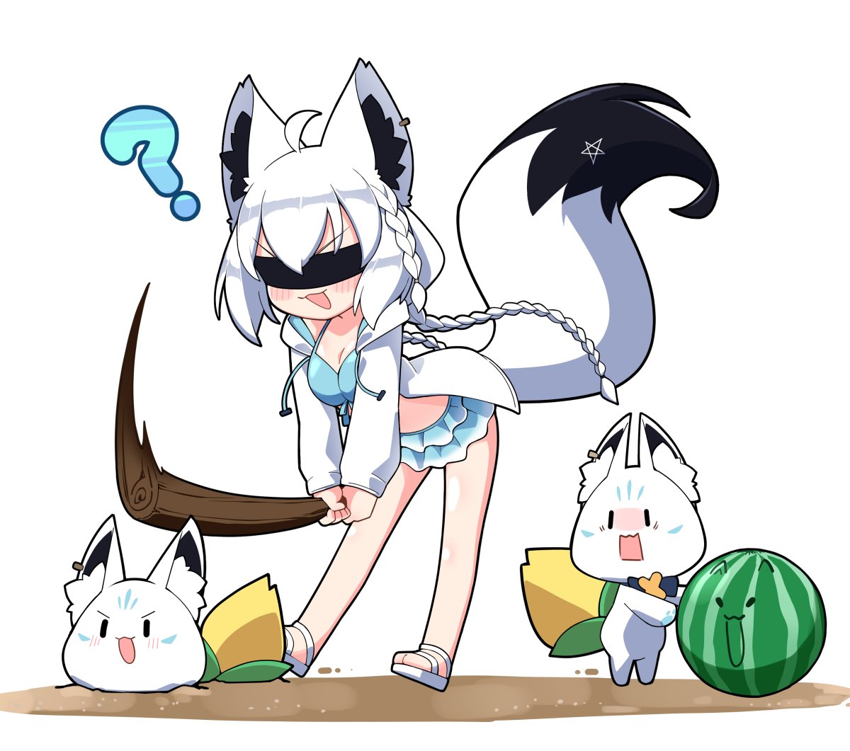 #はてなをつけると可愛くなる 
　　　　　   　　◢███◣
　　　　                █◤　◥█
　　　　                █　　　█ 
　　　　    　               ◢█◤
　　　　　　               █

　　　　　    　           █