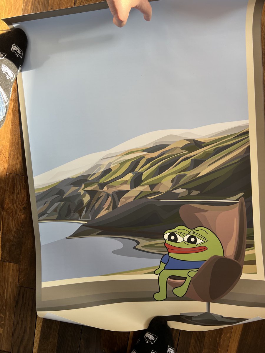 nullinger's tweet image. Sooner or later I have to get this beauty of a print framed.
Where my Grant Pepe Yun fans at?
(How do you like those Birb socks btw?😉)