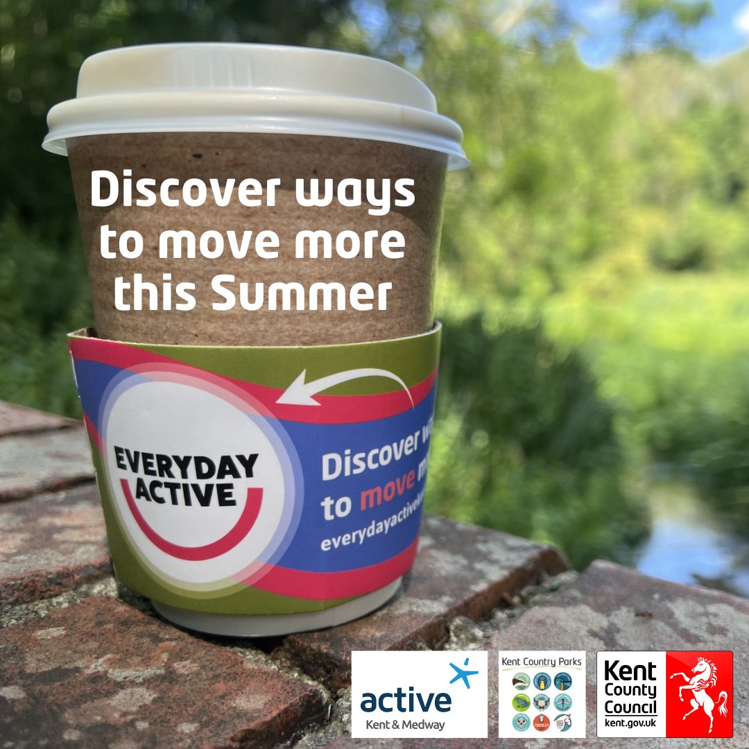 Active Kent & Medway (@active_kent) on Twitter photo 🌳☕ A huge THANK YOU to <a href="/Kent_cc/">Kent County Council</a> Country Parks for supporting our #EverydayActive campaign this Summer. We’re thrilled to see our colourful cup sleeves stocked in park cafés across the county.
Let’s make this Summer an #EverydayActive one⬇️
everydayactivekent.org.uk 🌳☕ A huge THANK YOU to <a href="/Kent_cc/">Kent County Council</a> Country Parks for supporting our #EverydayActive campaign this Summer. We’re thrilled to see our colourful cup sleeves stocked in park cafés across the county.
Let’s make this Summer an #EverydayActive one⬇️
everydayactivekent.org.uk