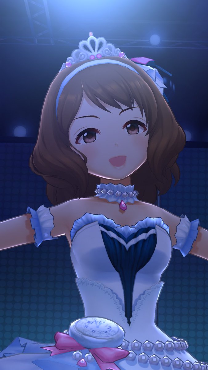 Walking_Smiling's tweet image. こんばんは
月曜日もお疲れさまでした
今夜はスターリースカイ・ブライトを着た長富蓮実ちゃんです
#8時43分は長富蓮実の時間旅行
#デレステスクショ夜の1枚
#長富蓮実