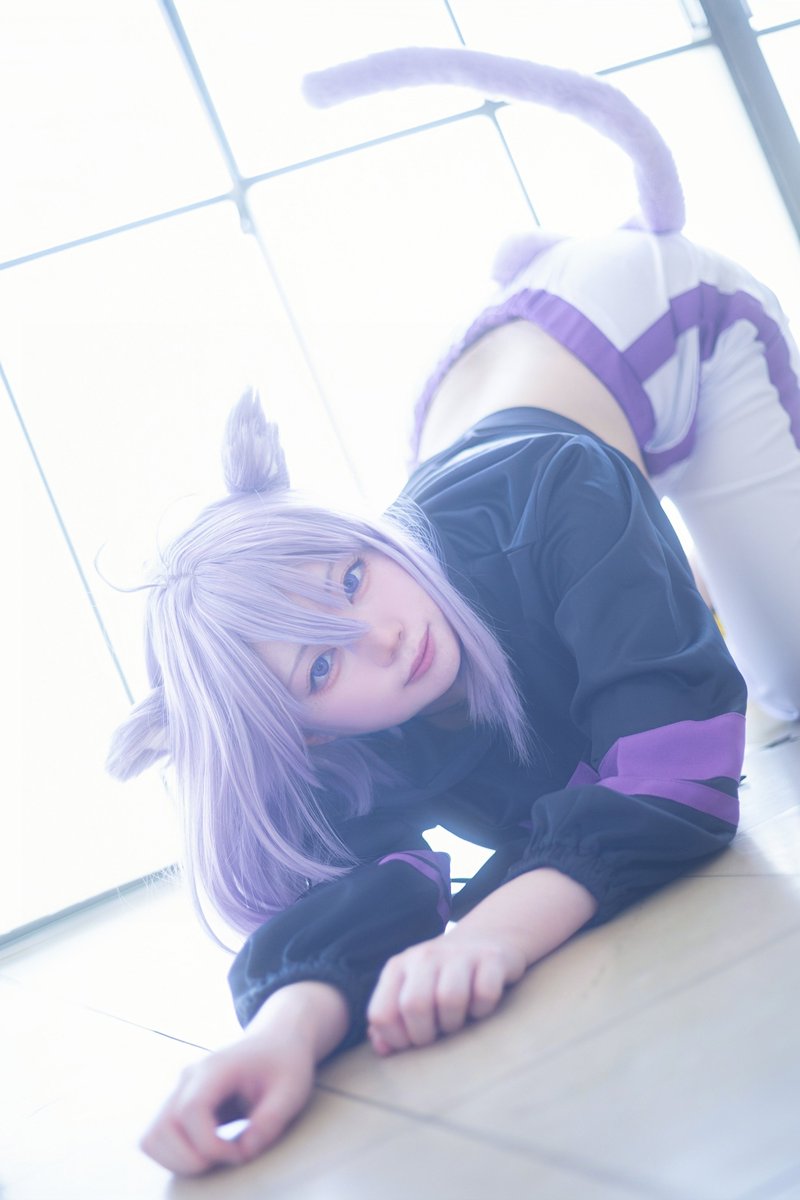 si2_msk's tweet image. cosplay｜hololive 猫又おかゆ

　　　おにぎりゃー？♪

📷️ @ebinyanpic 
studio @StudioSonne