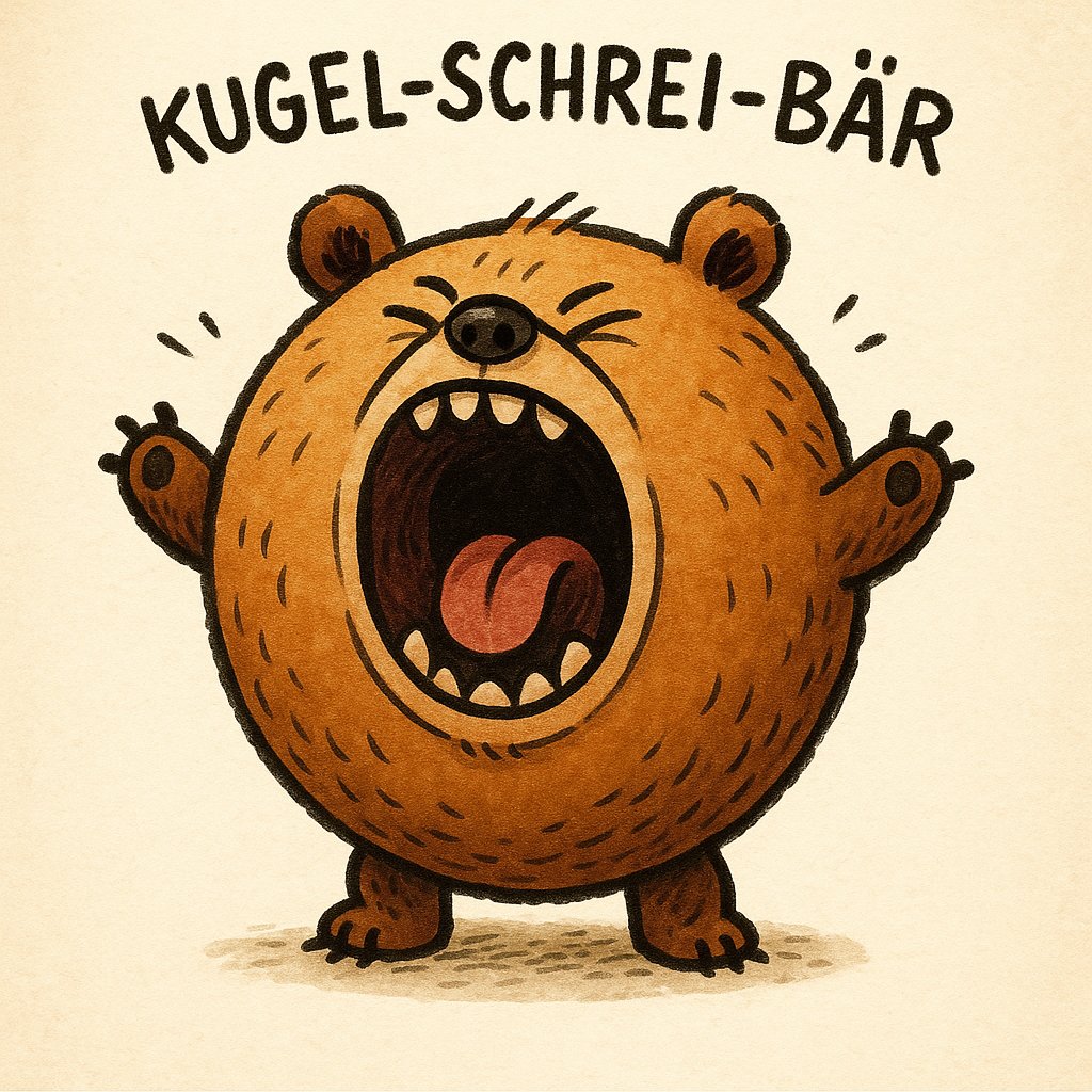 WithSpiders's tweet image. Immer wenn ich das  ,,Kugelschreiber&quot; höre oder lese, muss ich hieran  denken. Darf ich vorstellen: der Kugel-Schrei-Bär. 😆😂🤣 @RosalunaNY @Wiener_Grant @RedtrishAtHome