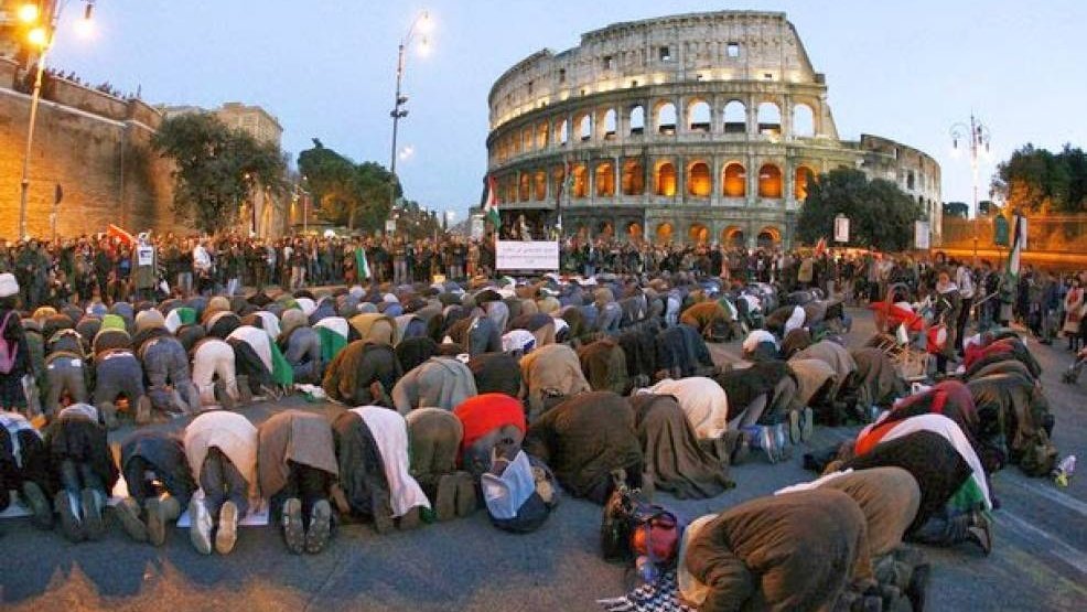 This is Rome's magnificent Colosseum.