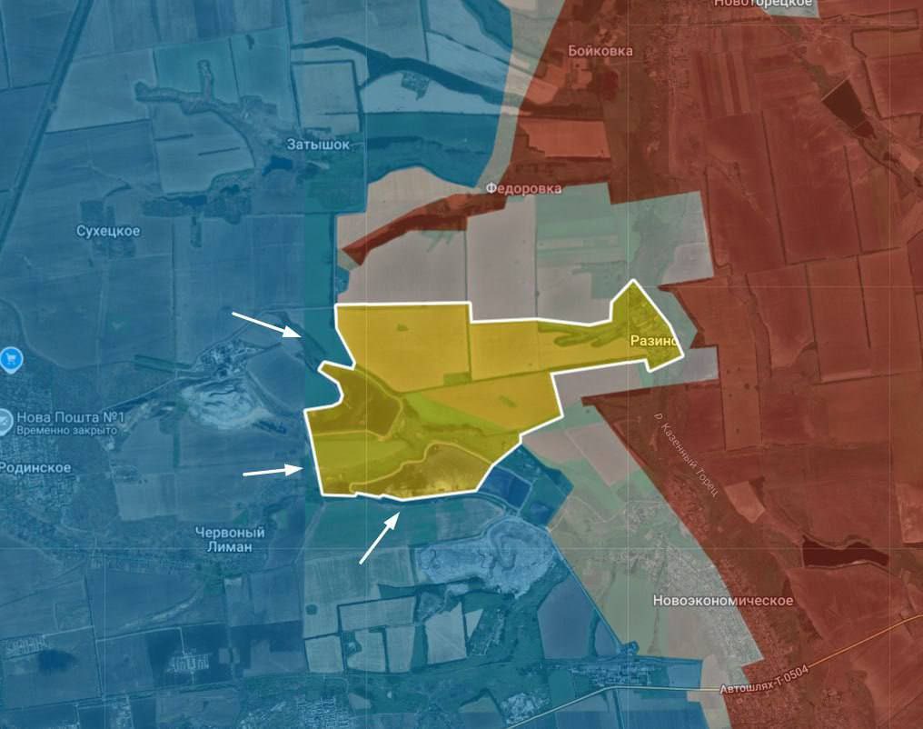 ⚡ Eastern Front - Donetsk⚡

After a failed and reckless Russian assault, the Armed Forces of Ukraine took advantage of the opportunity presented by the disoriented enemy elements and liberated the settlement of Razine.