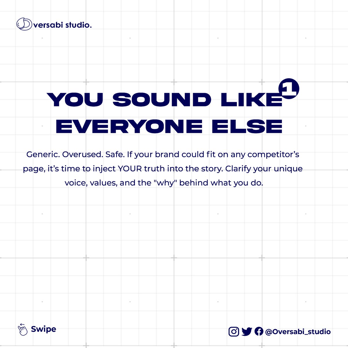 OversabiStudio's tweet photo. Your brand isn’t failing.
It’s just not saying the right thing, the right way, to the right people.

👉 Swipe through the 5 signs you might need a brand story overhaul—and what to do about it.
#BrandStory #CreativeAgencyTips #DesignWithPurpose #BrandMessaging #BrandClarity https://t.co/BiGJPmJlXK