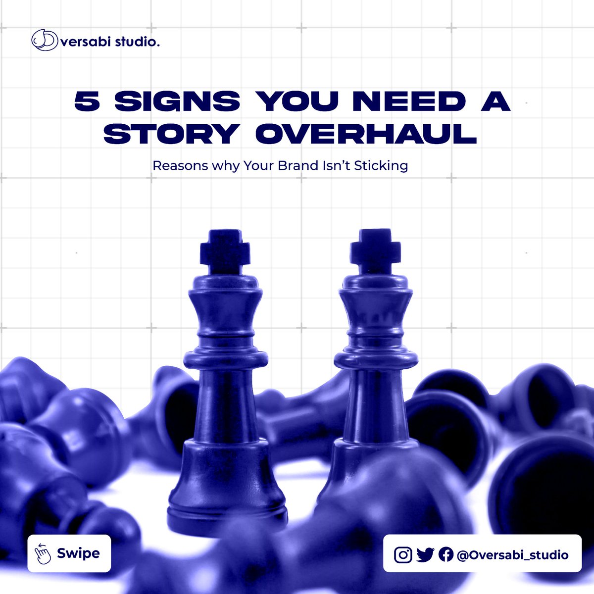 OversabiStudio's tweet photo. Your brand isn’t failing.
It’s just not saying the right thing, the right way, to the right people.

👉 Swipe through the 5 signs you might need a brand story overhaul—and what to do about it.
#BrandStory #CreativeAgencyTips #DesignWithPurpose #BrandMessaging #BrandClarity https://t.co/BiGJPmJlXK