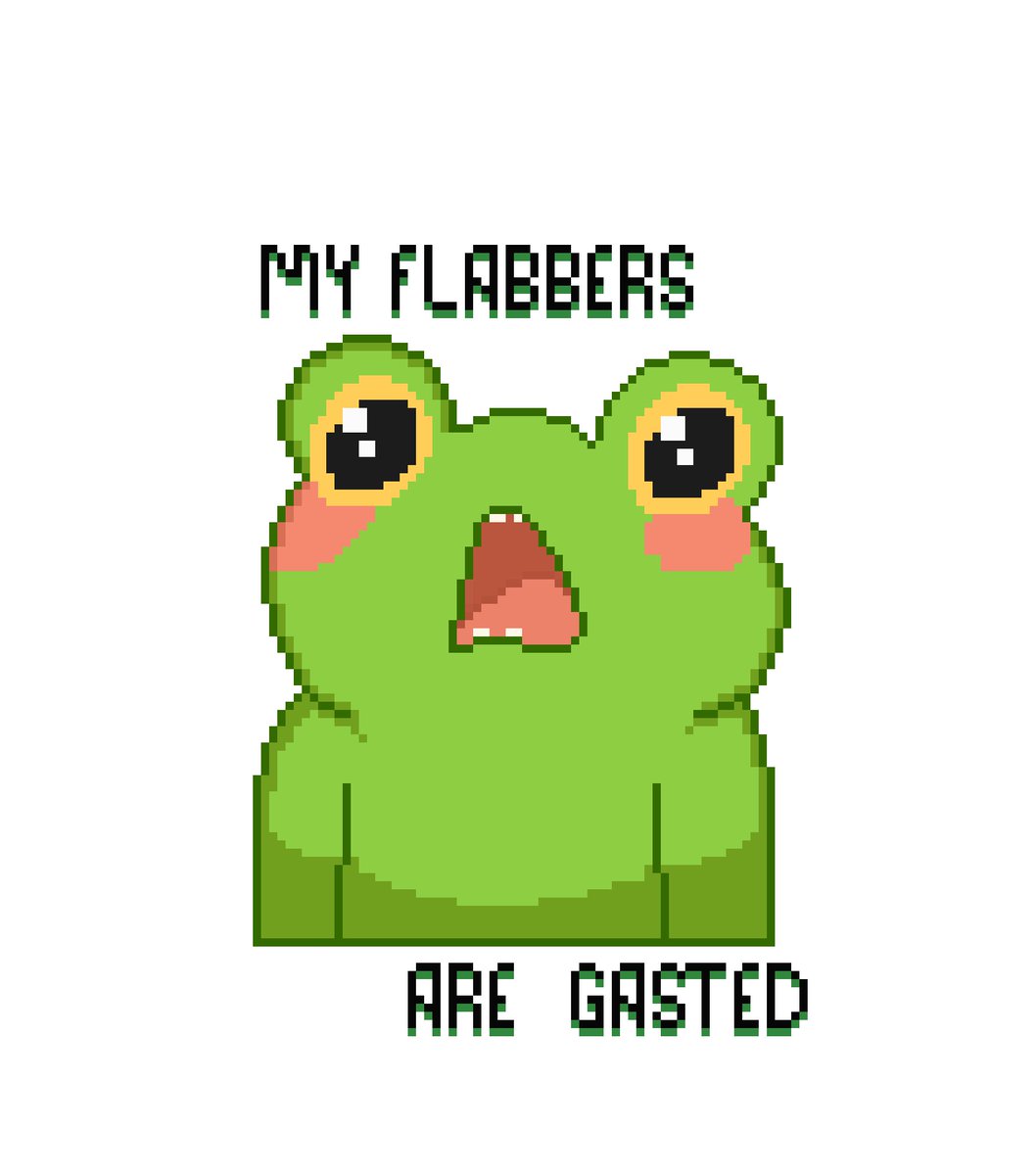 0xjanicee's tweet image. caught mid-gasp 🐸🫨
#pixelart