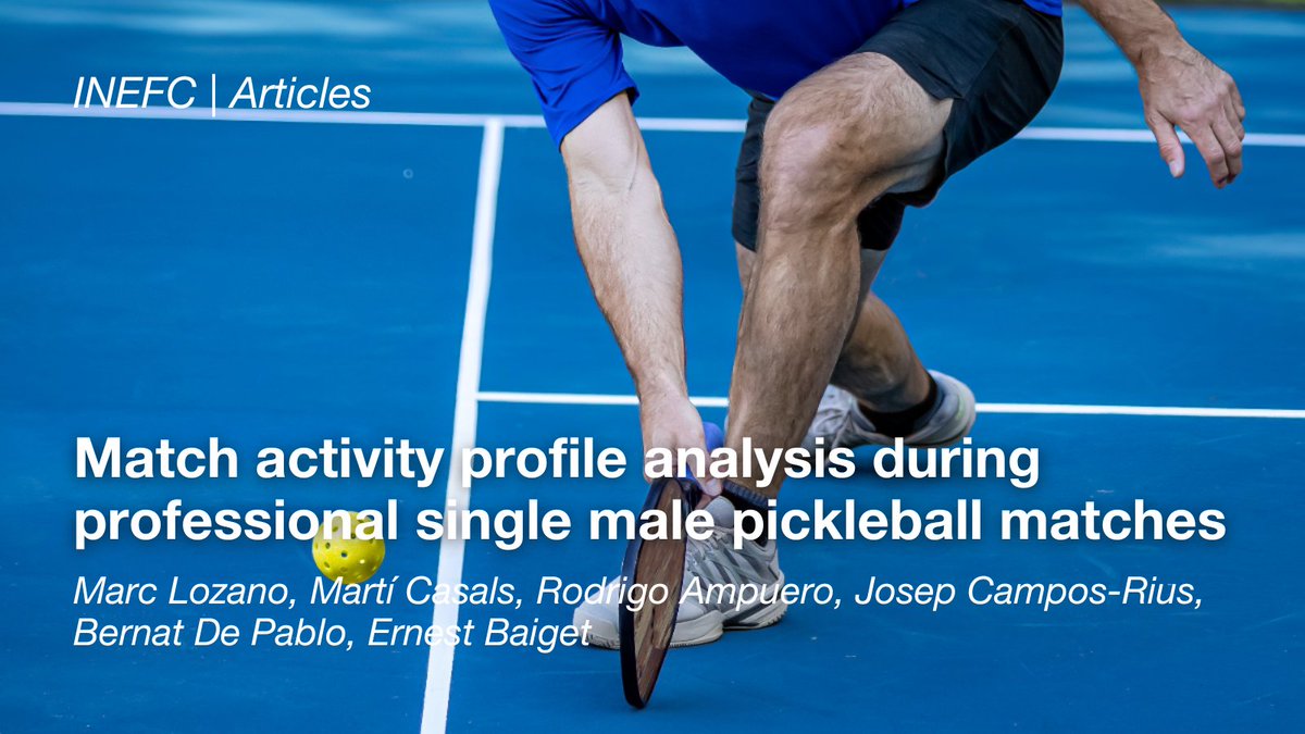 Inefc (@inefcat) on Twitter photo 🗞️ ARTICLES | "Match activity profile analysis during professional single male pickleball matches"
📚 International Journal of Sports Science & Coaching
🖋 M. Lozano, <a href="/CasalsTMarti/">Martí Casals</a>, R. Ampuero, J. Campos-Rius, B. De Pablo, @ErnestBaiget
ℹ️ journals.sagepub.com/doi/abs/10.117… 🗞️ ARTICLES | "Match activity profile analysis during professional single male pickleball matches"
📚 International Journal of Sports Science & Coaching
🖋 M. Lozano, <a href="/CasalsTMarti/">Martí Casals</a>, R. Ampuero, J. Campos-Rius, B. De Pablo, @ErnestBaiget
ℹ️ journals.sagepub.com/doi/abs/10.117…