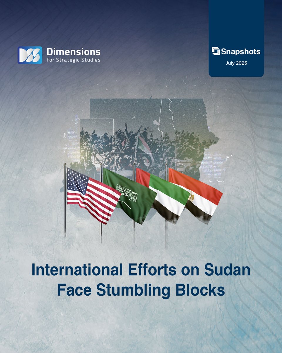 dimensionsEN's tweet photo. Washington is pushing for a four-way meeting with regional powers to end the war in Sudan, but the army rejects any Emirati role due to Abu Dhabi’s support for its adversary. So will the U.S. desire to curb Russian and Iranian influence in the Red Sea prevail? https://t.co/4VlEMakurF