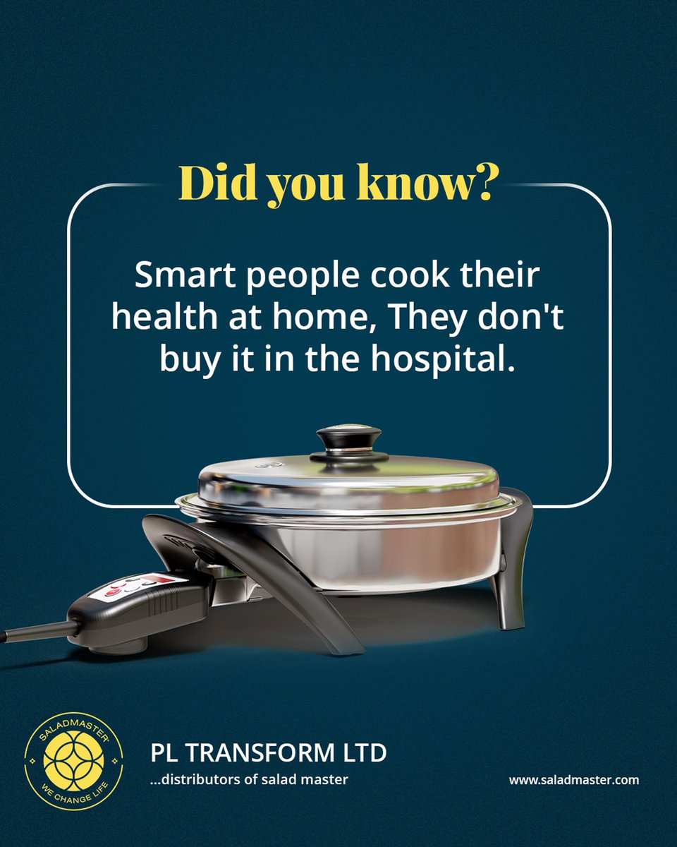 pl_transform's tweet image. Smart people choose to pay the price now for a healthier future.

They eat the right foods.

And they cook them with the right cookware.

Because real wellness starts in the kitchen, and it starts today.

#pltransform #cookware