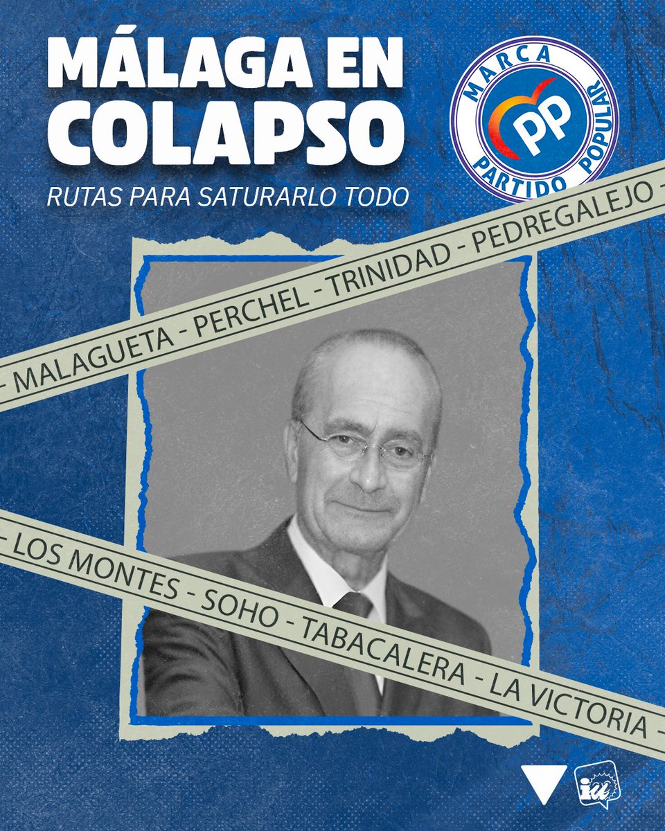 🤦‍♀️ El alcalde y el PP, en lugar de solucionar la saturación turística del Centro de #Málaga, lo que hacen es extenderla a barrios como El Perchel, La Trinidad, Soho... que ya están hasta arriba de pisos turísticos.

Genios 👏👏👏

📰 Aquí tenéis más info:
acortar.link/nfELTO