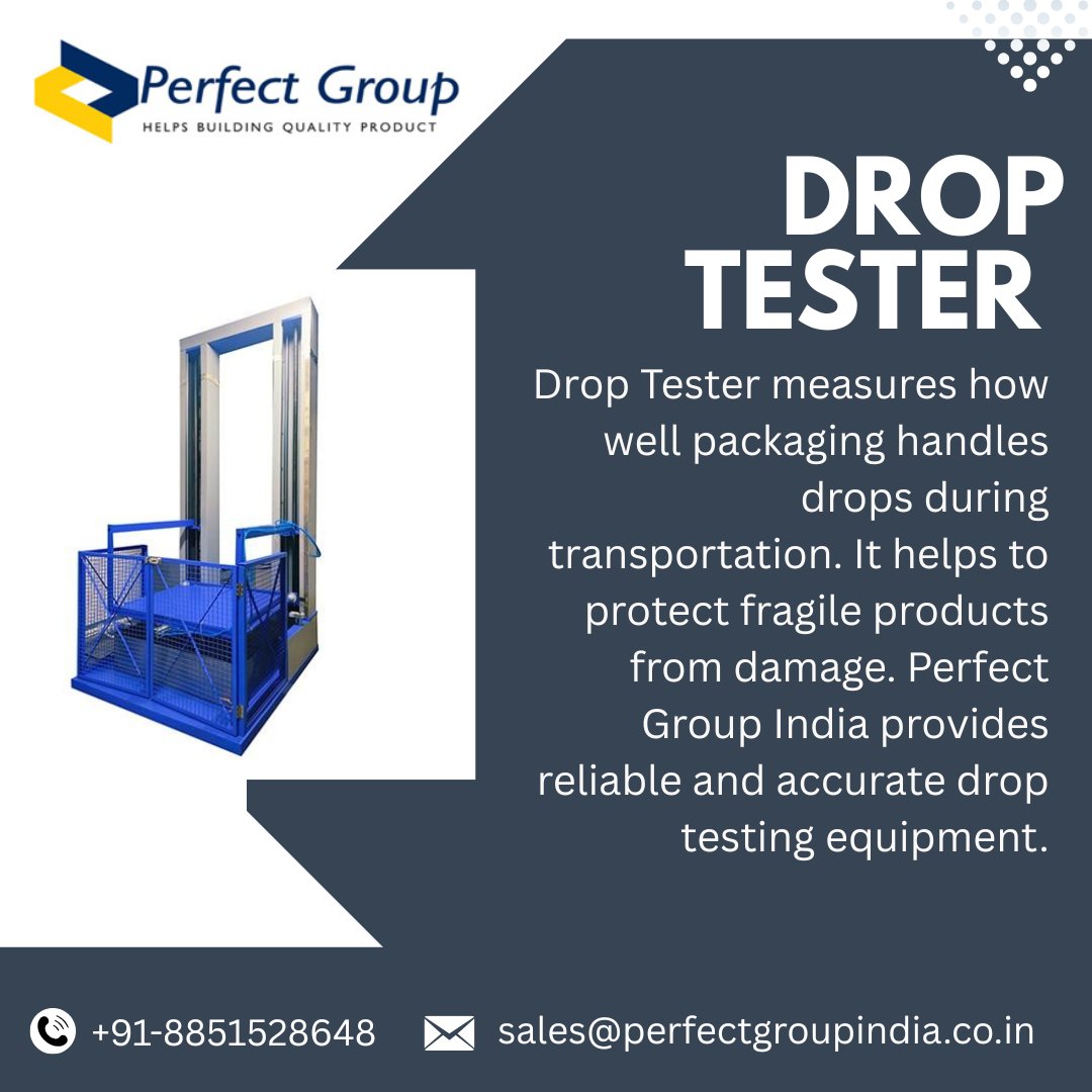 itnucleus218649's tweet image. Drop Tester

Protect your packages from damage with the Drop Tester, a machine that checks how packaging holds up when dropped from different heights.

Visit Us:perfectgroupindia.co.in/drop-tester.php

#DropTester #PackageDropTest #TransitProtection #DurabilityTesting #PerfectGroupIndia