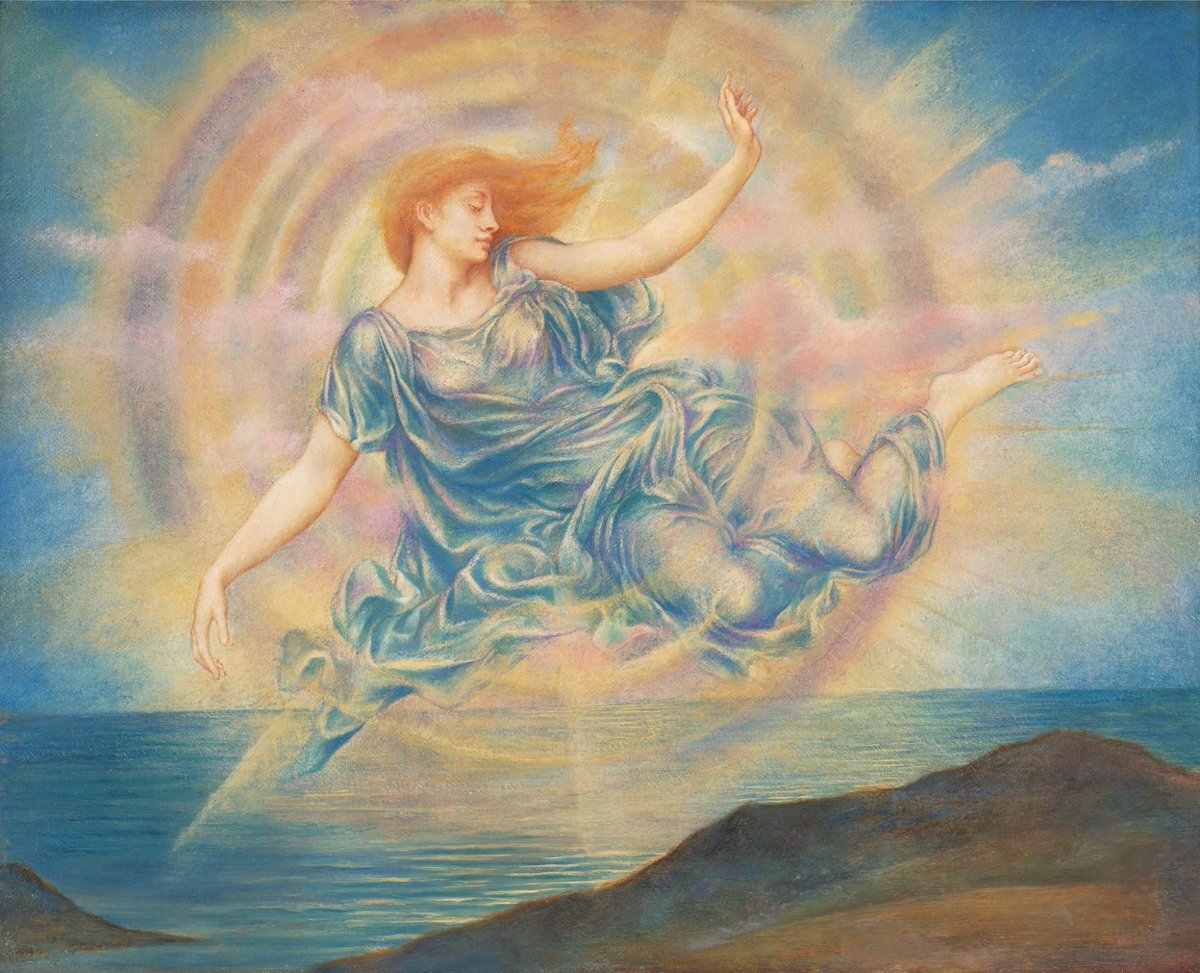 ScribnerUMCP's tweet image. Evelyn de Morgan, &quot;Earthbound&quot; (1897), &quot;Evening Star Over the Sea&quot; (c. 1910), &quot;S.O.S.&quot; (1914), and &quot;Luna&quot; (1885)

#Art