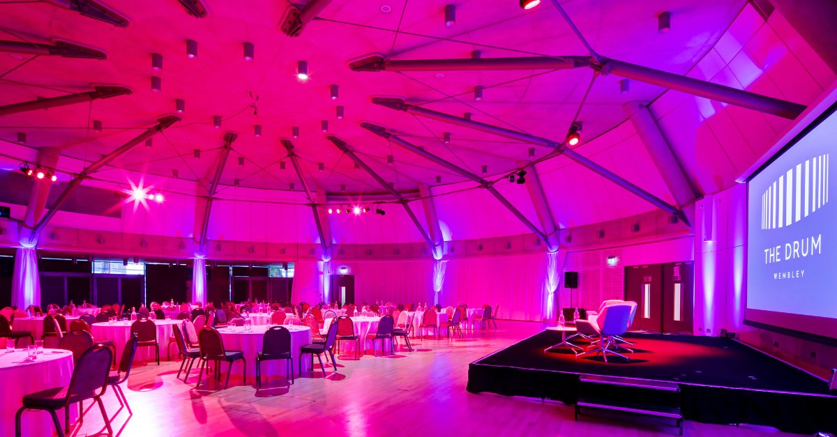 🥁 Innovation has a new shape. 

The Drum Wembley's unique circular design creates an environment where every delegate is equally engaged. 

Round thinking for revolutionary results. 

Find out more: lnkd.in/ev6mc9Tr