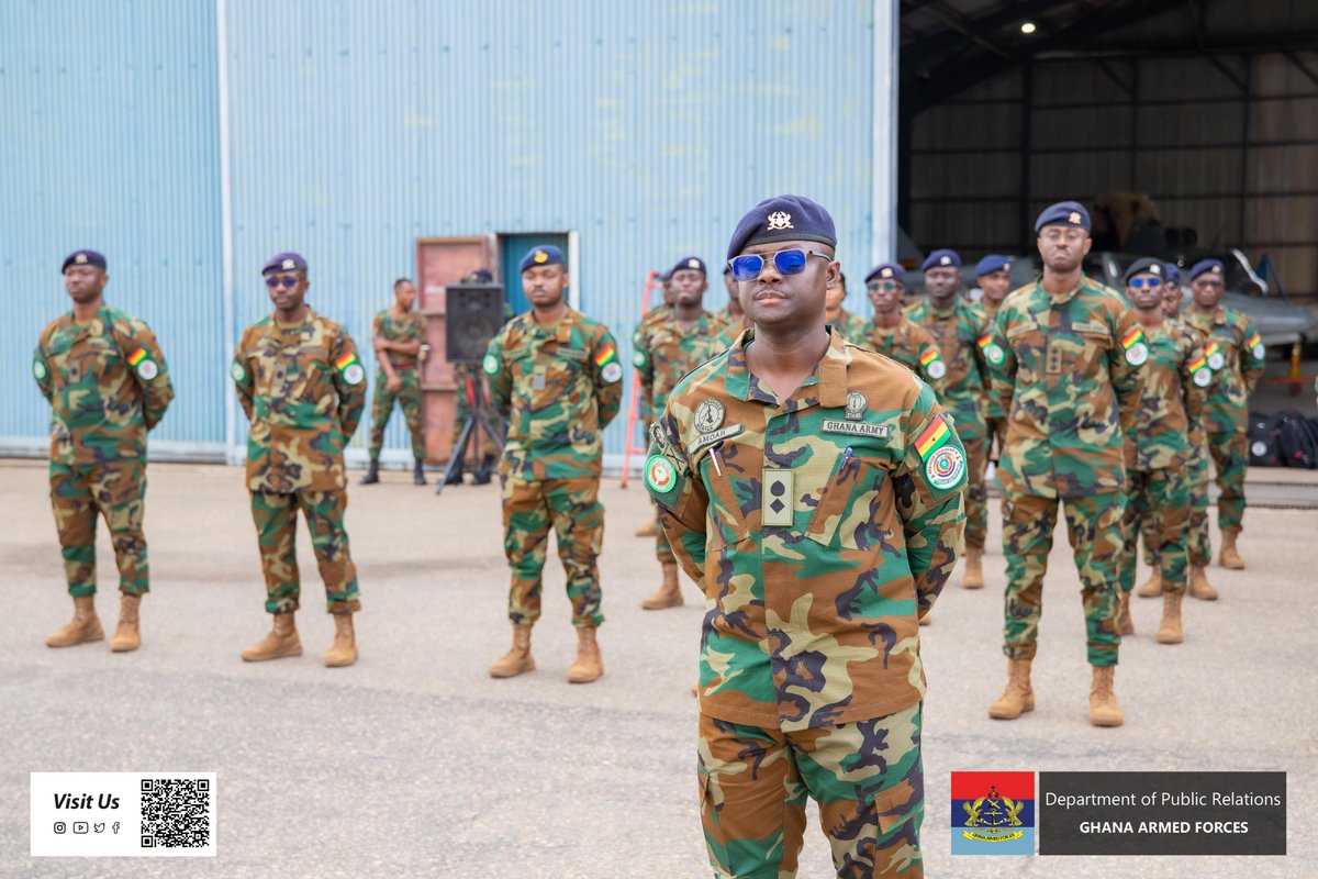 GhArmedForces's tweet image. A farewell parade has been held for the Fourth Ghanaian Company of Ecowas Stabilisation Support Mission in Guinea Bissau (ESSMGB GHANCOY 4) on Friday 25 July 2025, as it departs Accra for deployment.

gafonline.mil.gh/publication/ne…