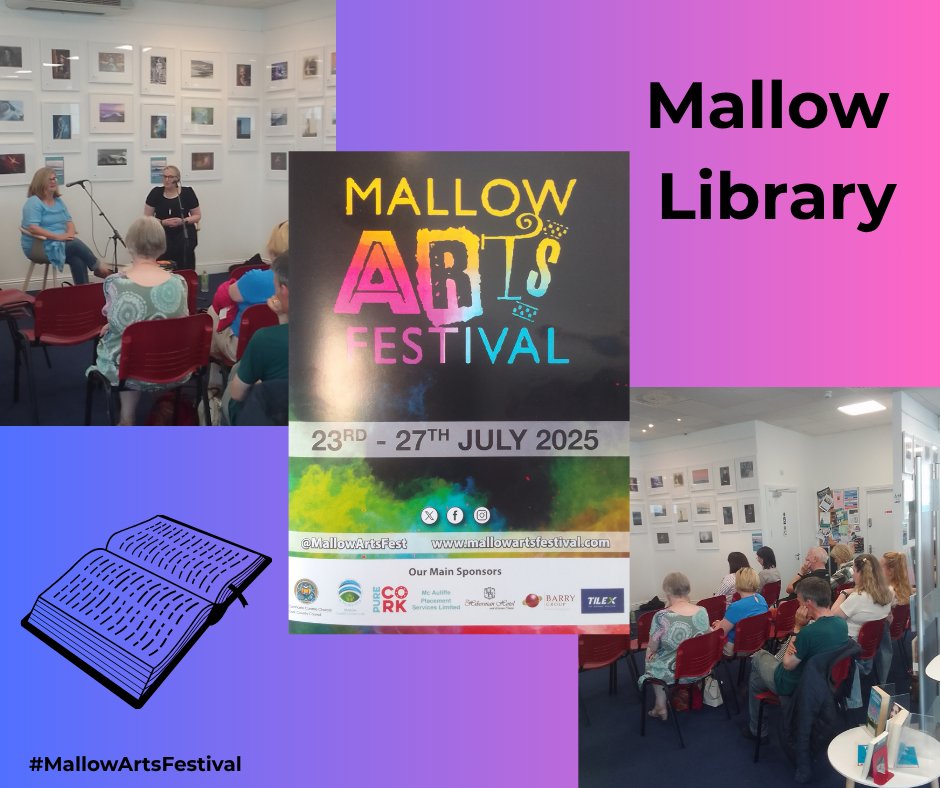 corkcolibrary's tweet image. As part of Mallow Arts Festival #MallowLibrary hosted crime authors Catherine Kirwan and Casey King. The authors read from their novels and took questions afterwards.
Thanks to everyone who attended!
#MallowArtsFestival #WhatLibrariesDo #CaseyKing #CatherineKirwan
@LibrariesIre…