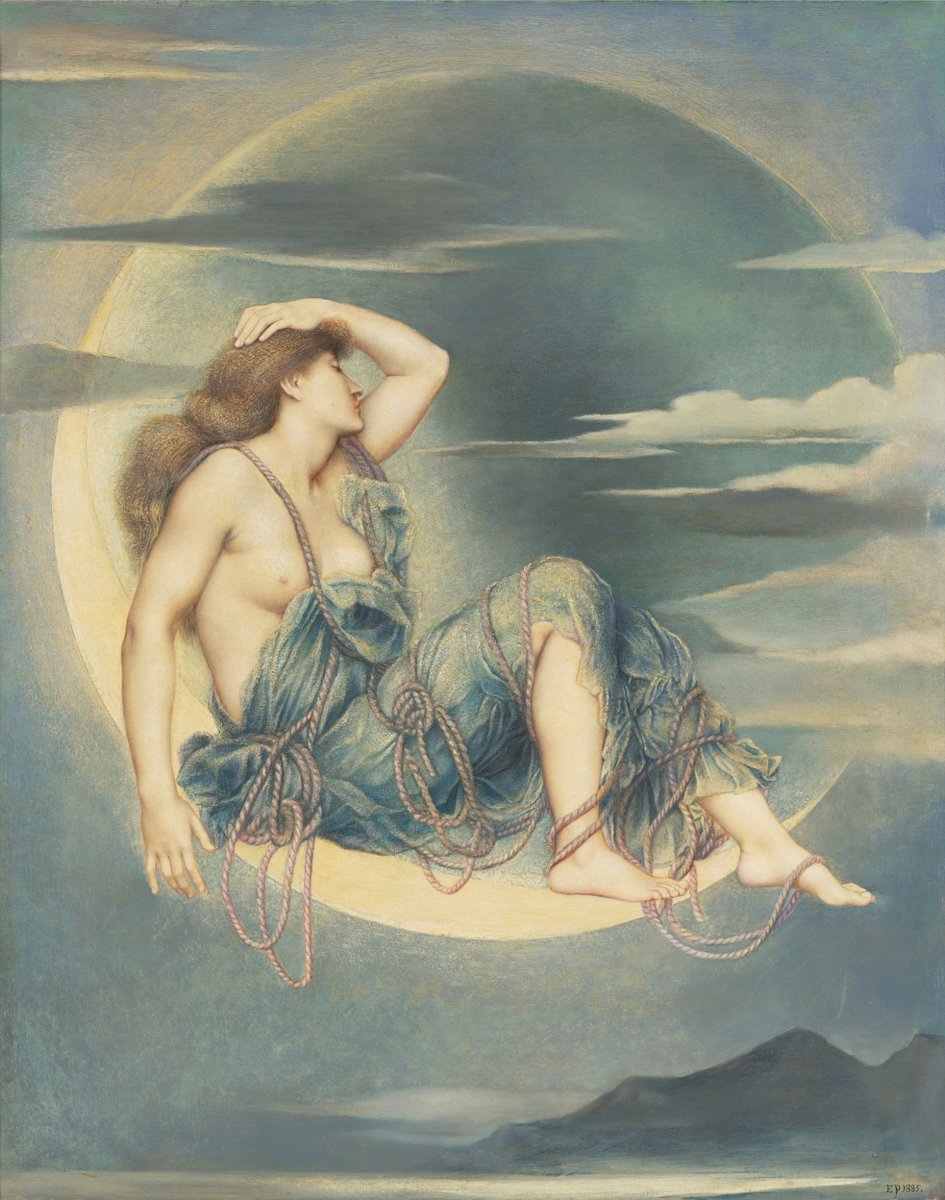 ScribnerUMCP's tweet image. Evelyn de Morgan, &quot;Earthbound&quot; (1897), &quot;Evening Star Over the Sea&quot; (c. 1910), &quot;S.O.S.&quot; (1914), and &quot;Luna&quot; (1885)

#Art
