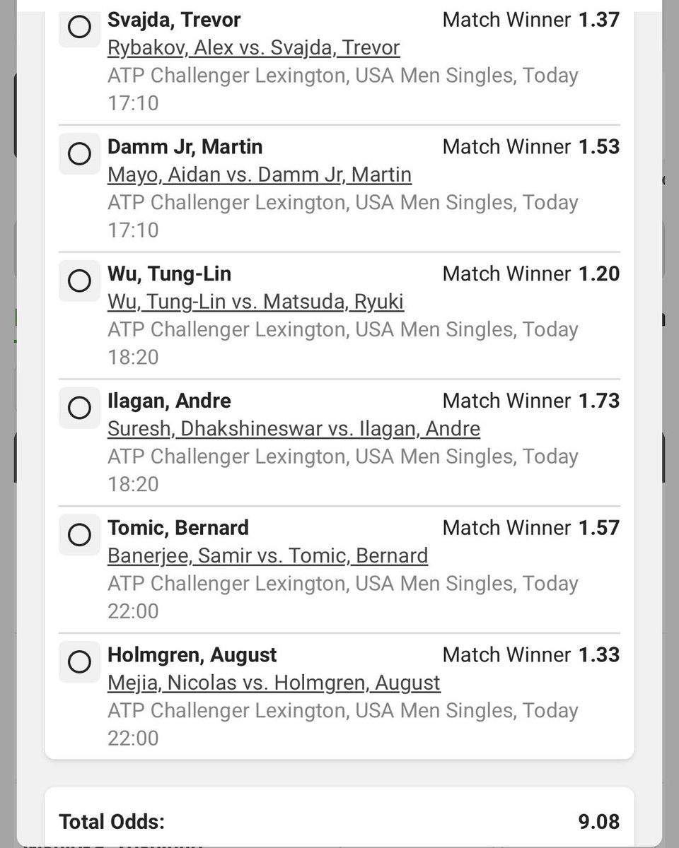 SabeloiLembe's tweet image. Favourites on the tennis, let’s BOOM 🎾🎾

BW7FC0C8D - 9.08 odds 💥
BW7FC0AD7 - 28.62 odds 💥

The BOOM is in your court, let’s feast 🔥🥳