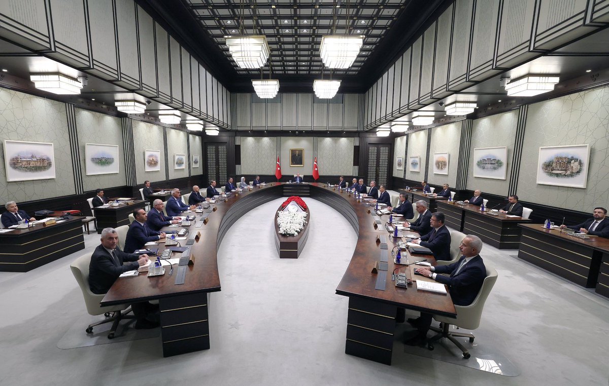 The Presidential Cabinet convened under the chairmanship of President Recep Tayyip Erdoğan at the Presidential Complex.