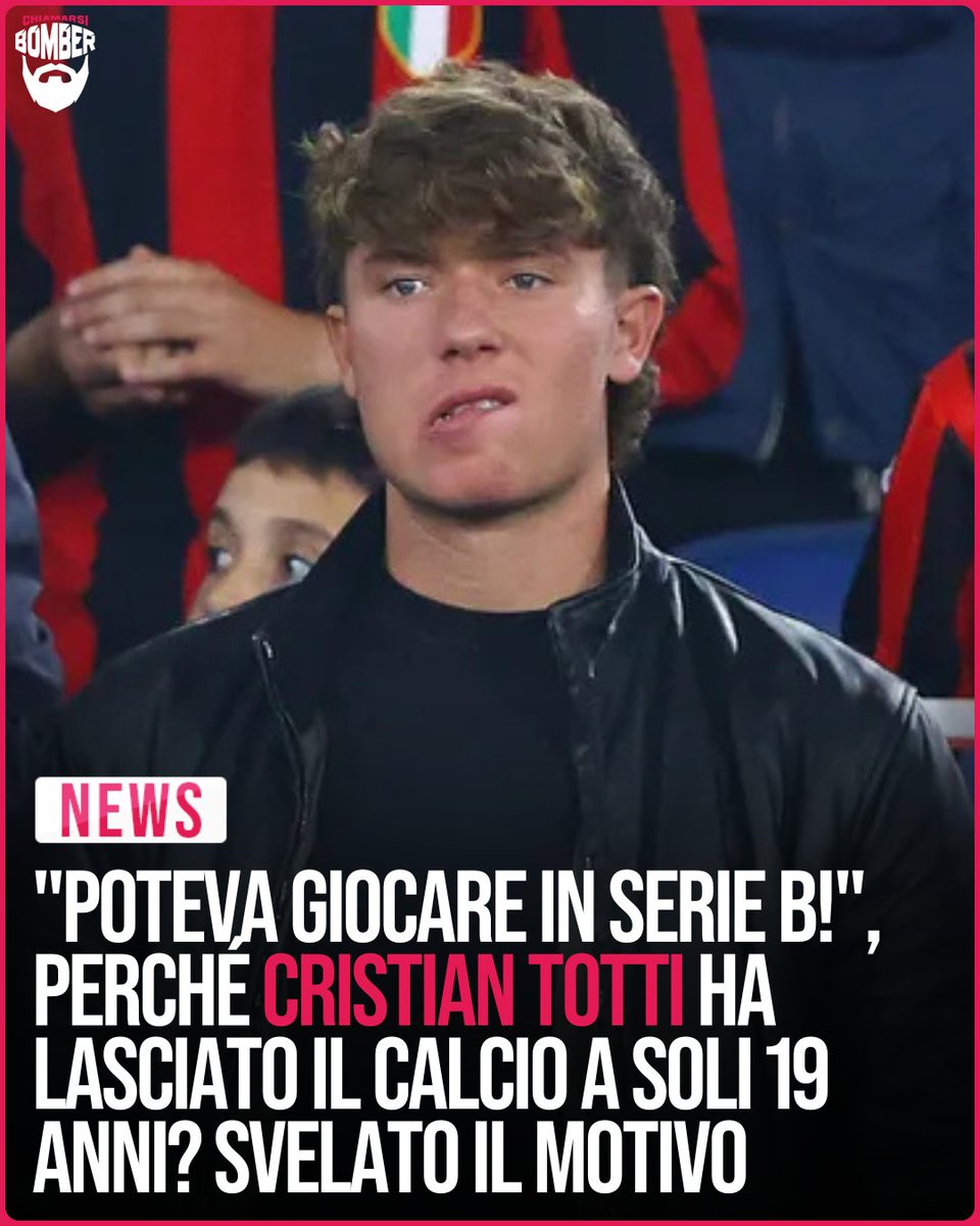 ChiamarsiBomber's tweet image. Perché Cristian #Totti ha lasciato il calcio? #Roma #28luglio 
bmbr.cc/n8huph8