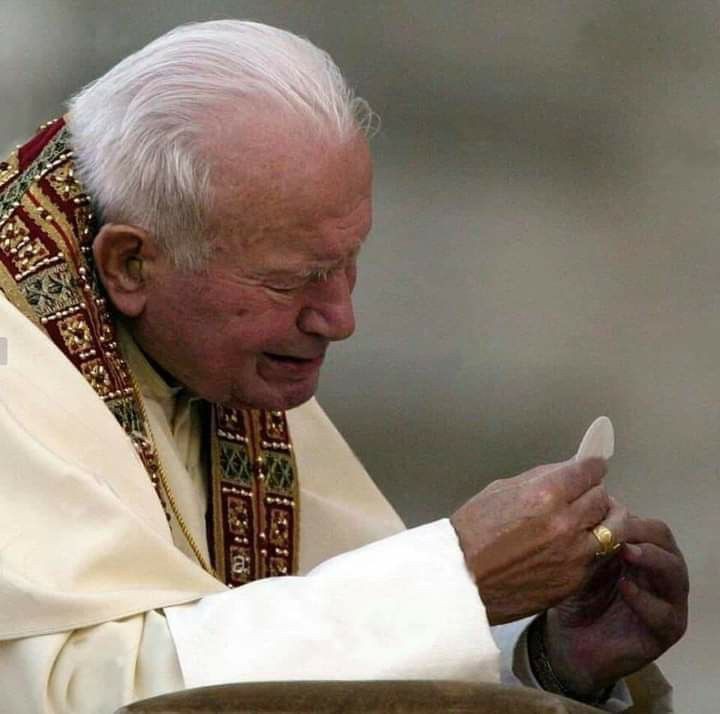 “The Mass is the most perfect form of prayer.”-

Saint Pope John Paul II