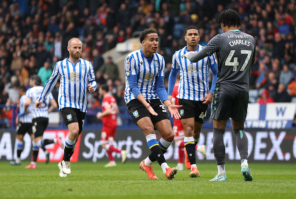 domhowson's tweet image. This is arguably Sheffield Wednesday's strongest XI for Leicester on August 10 (4-2-3-1):
Charles
Valery Iorfa Lowe Palmer
Chalobah Ingelsson
McNeill Ugbo Lowe
Cadamarteri
Bannan and Paterson come in if they re-sign. Not a bad side. Just little squad depth. #SWFC 🦉⚽️