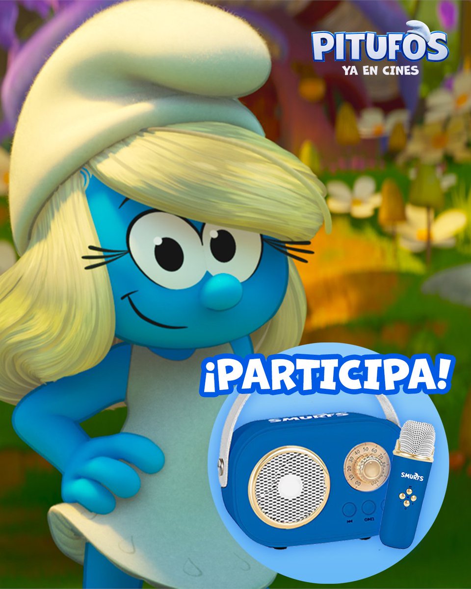 Paramount Pictures Spain (@paramount_spain) on Twitter photo ¿Quieres cantar como los #Pitufos con este pitufokaraoke? Te contamos cómo conseguirlo:
💙 Sigue a <a href="/paramount_spain/">Paramount Pictures Spain</a>
💙 Dale like a este post.
💙 Menciona a ese amigo con quien cantarías los temazos de #Pitufos con este karaoke.
¡Tienes hasta el 4 de agosto para participar, ¿Quieres cantar como los #Pitufos con este pitufokaraoke? Te contamos cómo conseguirlo:
💙 Sigue a <a href="/paramount_spain/">Paramount Pictures Spain</a>
💙 Dale like a este post.
💙 Menciona a ese amigo con quien cantarías los temazos de #Pitufos con este karaoke.
¡Tienes hasta el 4 de agosto para participar,