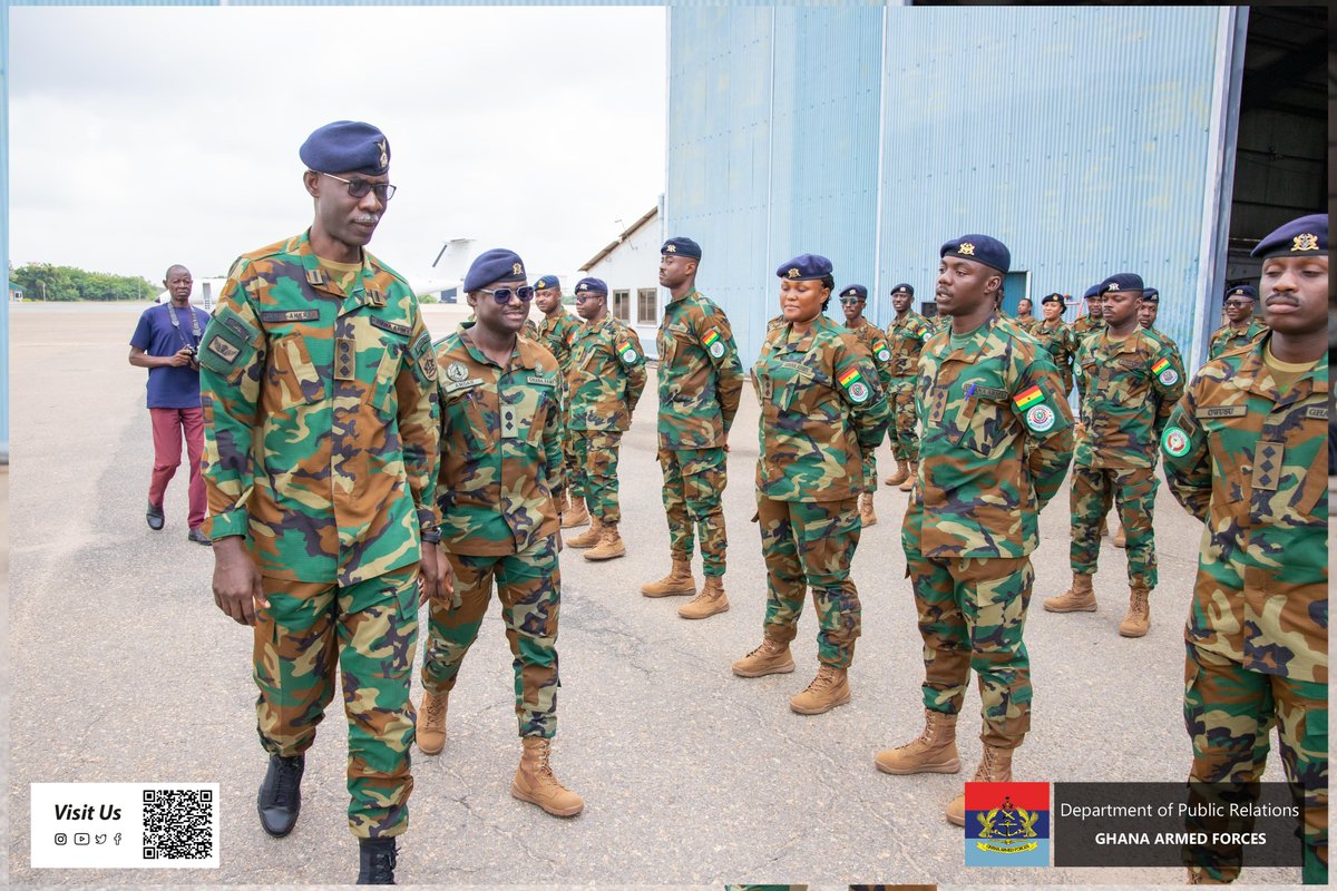 GhArmedForces's tweet image. A farewell parade has been held for the Fourth Ghanaian Company of Ecowas Stabilisation Support Mission in Guinea Bissau (ESSMGB GHANCOY 4) on Friday 25 July 2025, as it departs Accra for deployment.

gafonline.mil.gh/publication/ne…