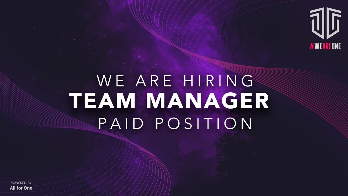Du interessierst dich für eSport, suchst nach einer langfristigen Tätigkeit und fühlst dich im Management zuhause? 
Dann bewirb dich jetzt als Team Manager für unser League of Legends Esport Team in der 2. Division der Prime League. ✨

Die Stelle ist eine Paid Position!

Das