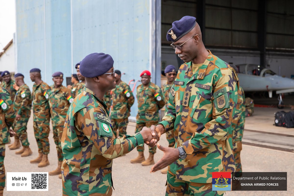 GhArmedForces's tweet image. A farewell parade has been held for the Fourth Ghanaian Company of Ecowas Stabilisation Support Mission in Guinea Bissau (ESSMGB GHANCOY 4) on Friday 25 July 2025, as it departs Accra for deployment.

gafonline.mil.gh/publication/ne…