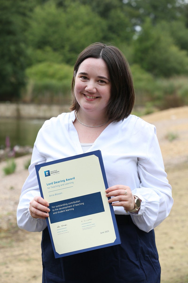 UoNArch's tweet image. Warmest congratulations to our Assistant Professor in Archaeology Dr Anna Bloxam for receiving a Lord Dearing Award this year! 🎉🎉🎉🎉
@UoNClassics @UoNHumanities #WeAreUoN