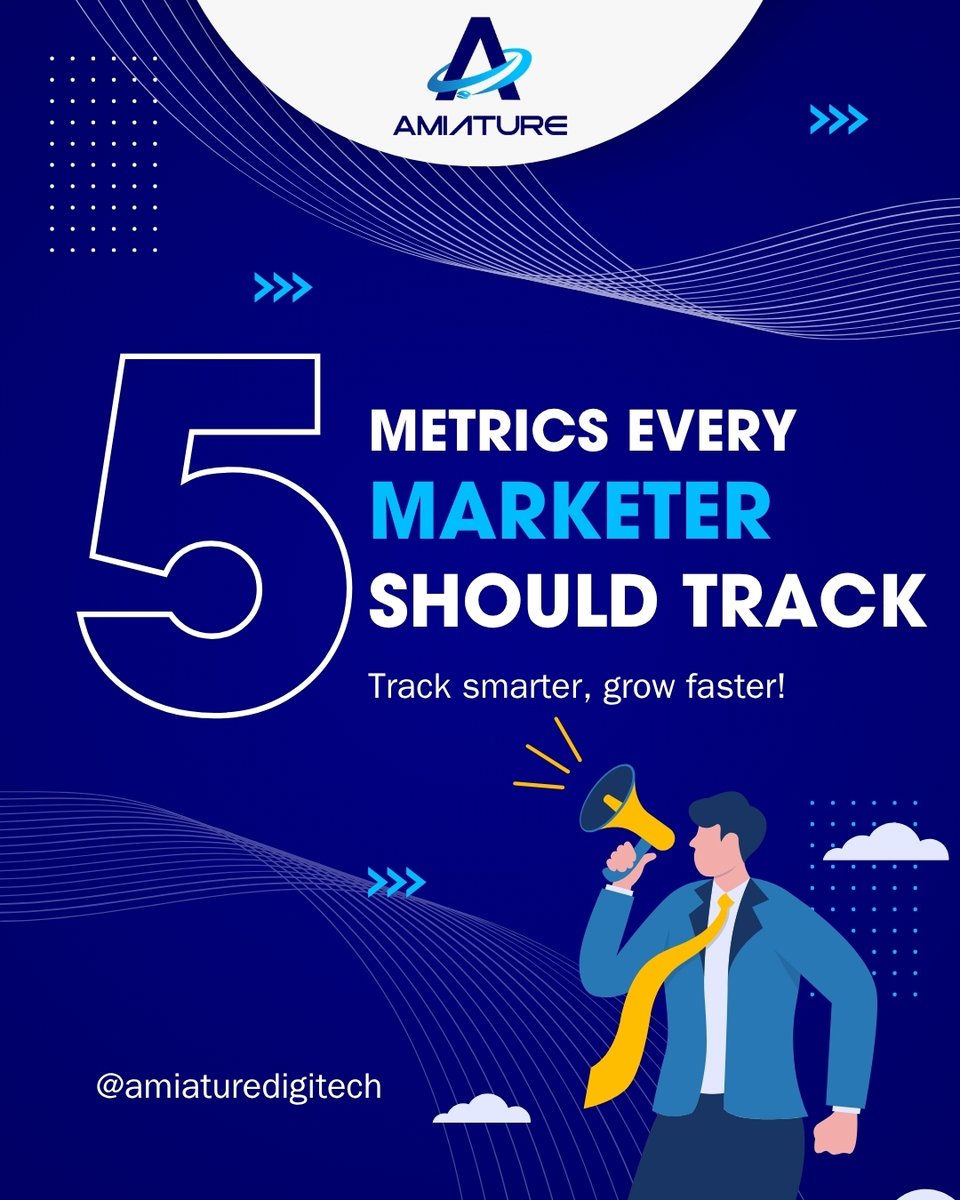 amiature_digi's tweet photo. If you're not tracking the right marketing metrics, you're just guessing. 📉

Here are 5 key ones that every marketer must measure to scale smarter. 🚀
👇
#MarketingTips #DigitalMarketing #GrowthHacks #MarketingStrategy #AmiatureDigitech #AnalyticsMatters #SocialMediaMarketing https://t.co/33kW3C6DJc