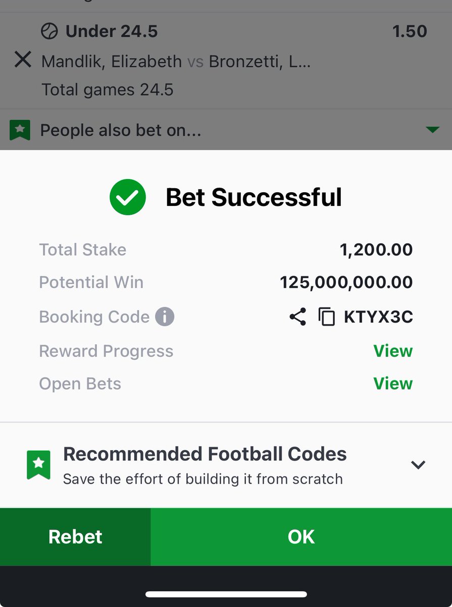 olu_wayemi's tweet image. 40K Odds on SportyBet 🎾🔞

KTYX3C

Edit; LU849B, YM30R4