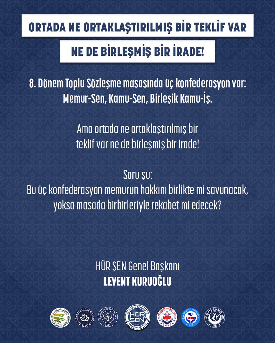 Emrah Gültekin (@emrahgultekin25) on Twitter photo ORTADA NE ORTAKLAŞTIRILMIŞ BİR TEKLİF VAR
NE DE BİRLEŞMİŞ BİR İRADE!
<a href="/HurEgitimSen/">Hürriyetçi Eğitim Sen Genel Merkezi</a>
<a href="/leventkuruoglu/">Levent Kuruoğlu</a> ORTADA NE ORTAKLAŞTIRILMIŞ BİR TEKLİF VAR
NE DE BİRLEŞMİŞ BİR İRADE!
<a href="/HurEgitimSen/">Hürriyetçi Eğitim Sen Genel Merkezi</a>
<a href="/leventkuruoglu/">Levent Kuruoğlu</a>