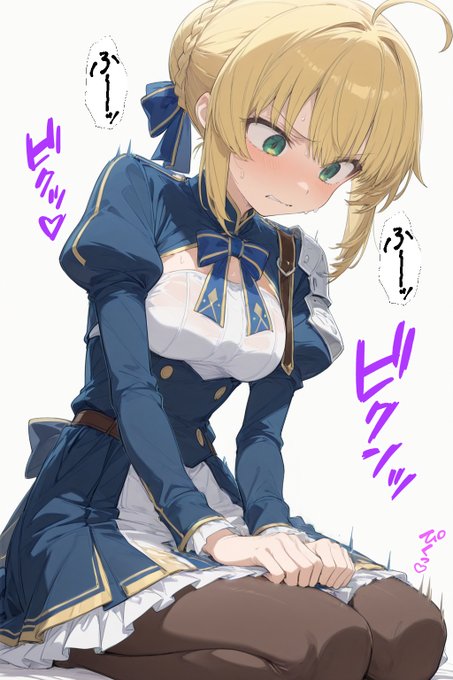 お仕置き中ぎりぎりセイバーさん #スターレイルxFate_UBW #セイバー