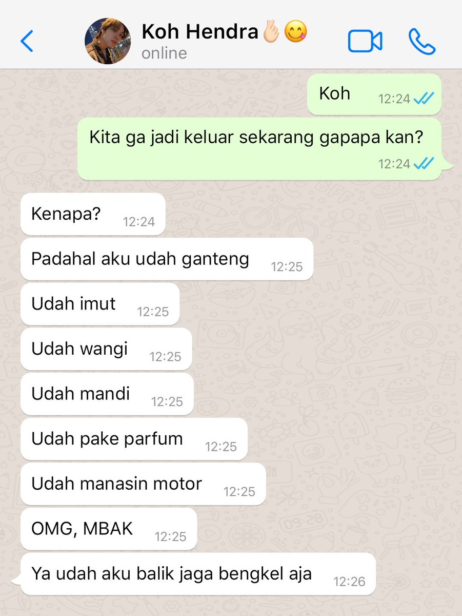 #BengkelKohHendra
;dramatic boyfriend

—hendery few tweets au