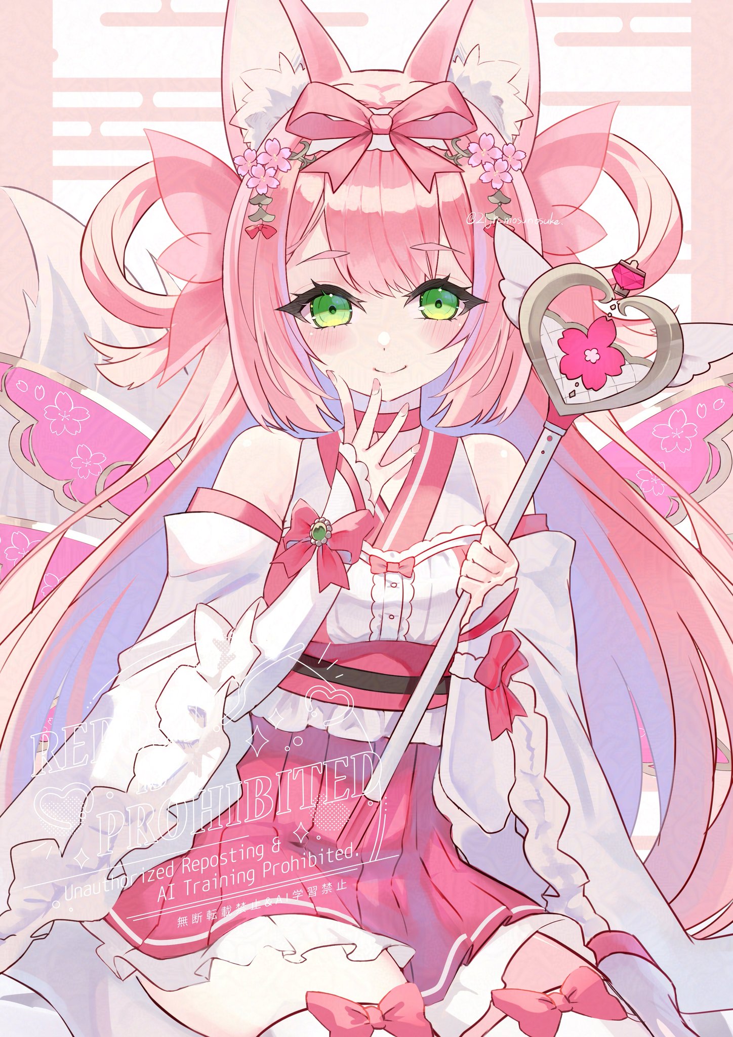 幻想堂　キャンバスアート 白無垢狐 直筆イラスト&サイン入り 幻想堂 キャンバスアート 白無垢狐 直筆イラスト&サイン入り 絵画