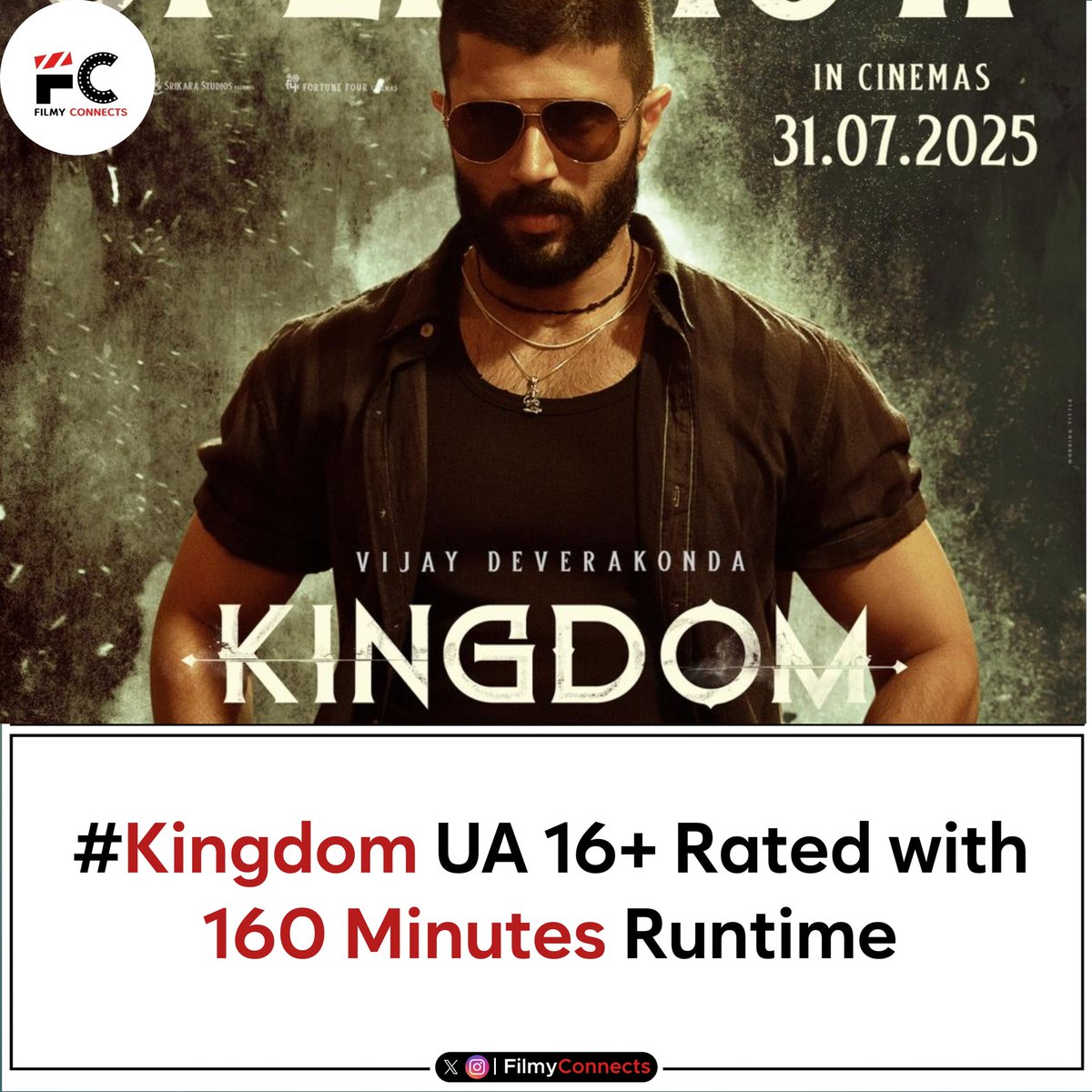 FilmyConnects's tweet image. #Kingdom Movie Runtime !

@TheDeverakonda #VijayDeverakonda