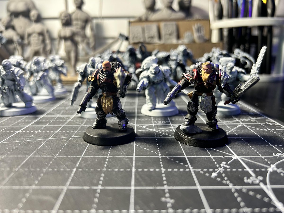 PaintMiniature's tweet image. My Grey Hunters [by keo310]
  
 #minipainting #miniature
