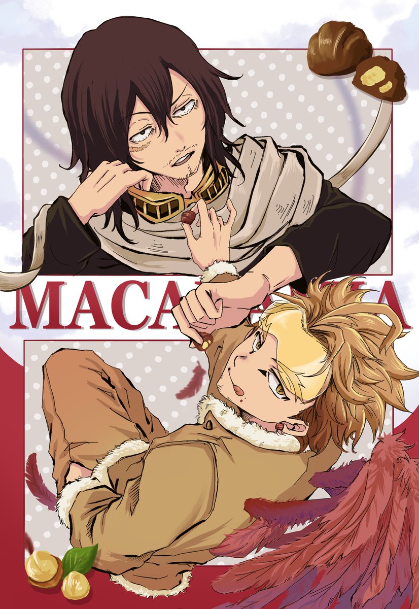 illust_naonao's tweet photo. 初ヒロアカFA！
明治チョコレートコラボ記念🍫明日からだぁぁぁ！
大好きなお二人👀🦅

#ヒロアカ
#相澤消太
#ホークス
#明治チョコレート https://t.co/w6bvMjQ4RU