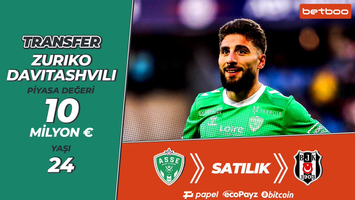 boonedirya's tweet image. 🔸 Beşiktaş hala kanat oyuncusu sorununu çözemedi!
✅ Kara Kartal, Zuriko Davitashvili’yi bir an önce transfer etmek için yoğun çaba harcıyor!
📳 Betboo güncel giriş için 👉 tinyurl.com/seurnah5