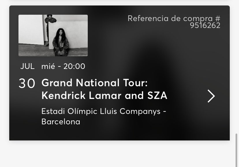 anywaysmimi_'s tweet photo. vendo una entrada para el concierto de kendrick lamar por favor si alguien está interesado que me escriba https://t.co/jpxCDTY6ac